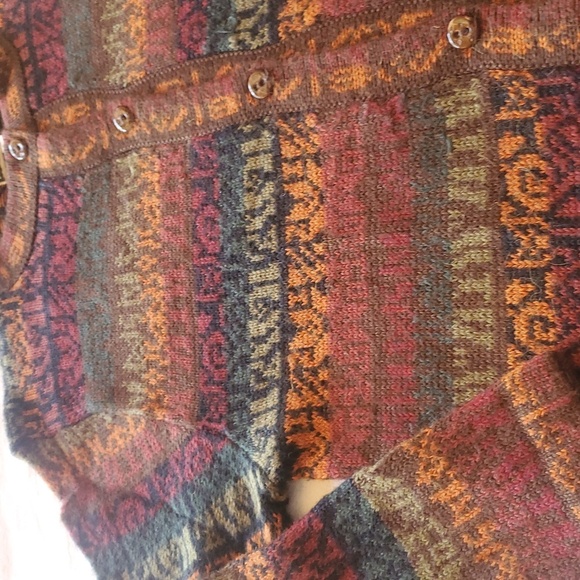 The Alpaca Connection Cardigan  Sweater Button Up Crewneck Sz M. Women's - Picture 10 of 12